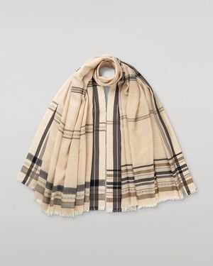 Johnstons of Elgin Helmina Cashmere Scarf - Natural