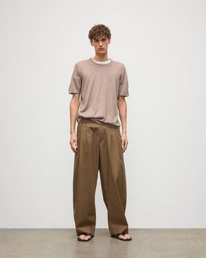 Johnstons of Elgin Boyd Light Superfine Cashmere T-Shirt - Natural