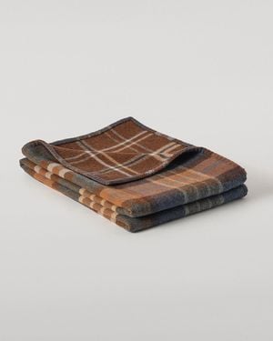 Johnstons of Elgin Double Face Wool Throw - Gray