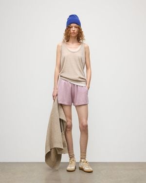 Johnstons of Elgin Cove Light Cashmere Shorts - Pink