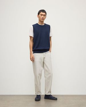 Johnstons of Elgin Lennox Cashmere Sleeveless Tank - Blue