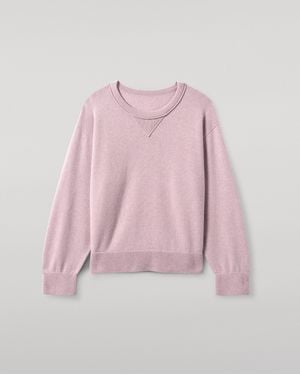 Johnstons of Elgin Stella Light Cashmere Sweatshirt - Pink