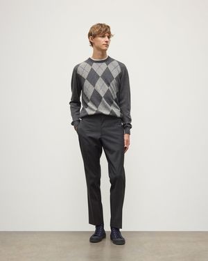 Johnstons of Elgin Argyll Mid Cashmere Jumper - White