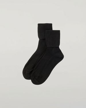 Johnstons of Elgin Cashmere Socks - Black