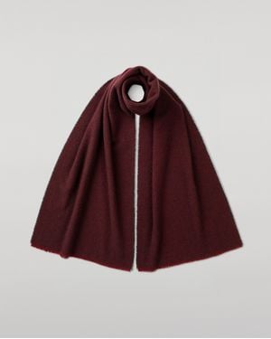 Johnstons of Elgin Mountain Twill Cashmere Scarf - Red