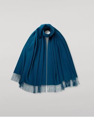 Johnstons of Elgin Cashmere Stole - Blue