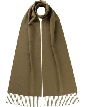 Johnstons of Elgin Cashmere Scarf - Green