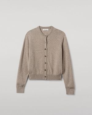 Johnstons of Elgin Classic Cashmere Cardigan - White