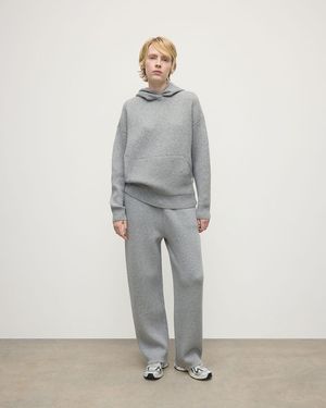 Johnstons of Elgin Double-Face Light Hoodie - Grey