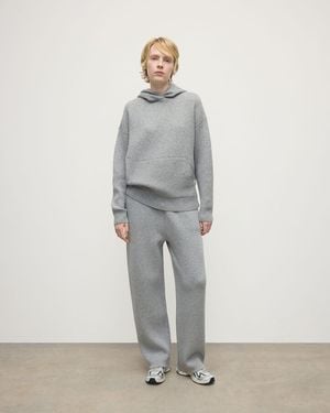 Johnstons of Elgin Double-Face Light Hoodie - Grey