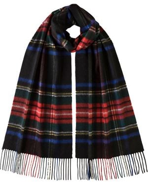 Wide Knockmore Tartan Cashmere Scarf | Cashmere Accessories