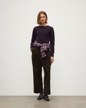 Johnstons of Elgin Cairn Donegal Cashmere Sweater - Black