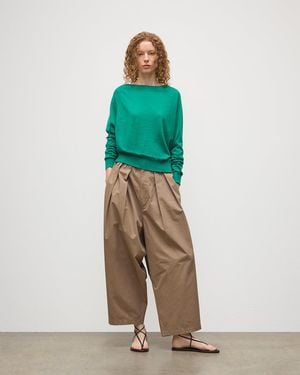 Johnstons of Elgin Finola Bright Superfine Cashmere Sweater - Green