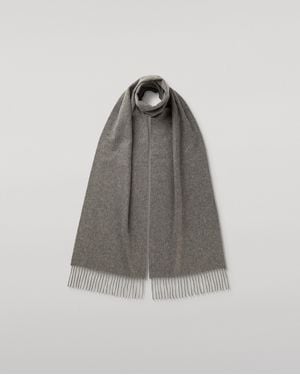 Johnstons of Elgin Mid Cashmere Scarf - Grey
