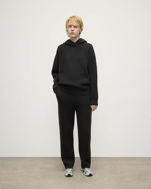 Johnstons of Elgin Double-Face Joggers - Black