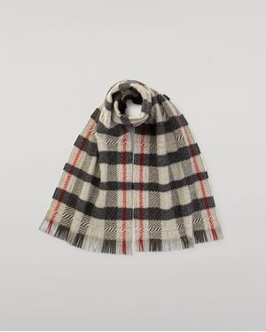 Johnstons of Elgin Crowe Cashmere Scarf - Grey