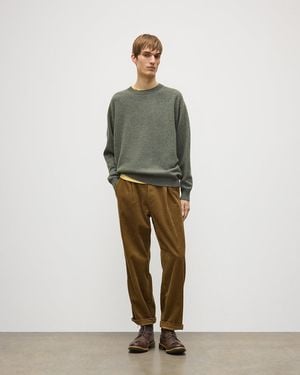 Johnstons of Elgin Craigie Lambswool Sweater - Green
