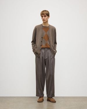 Johnstons of Elgin Redpath Cashmere Cardigan - Brown