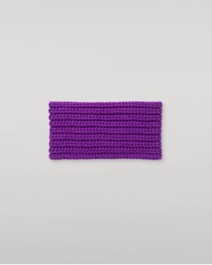 Johnstons of Elgin Whittle Cashmere Headband - Purple