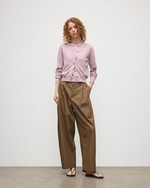 Johnstons of Elgin Iris Light Classic Cashmere Cardigan - Pink