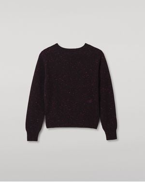 Johnstons of Elgin Cairn Donegal Cashmere Sweater - Black