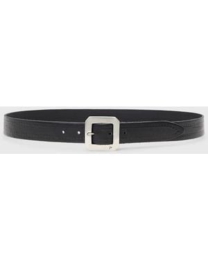 John Varvatos Vestry Officer Belt - White