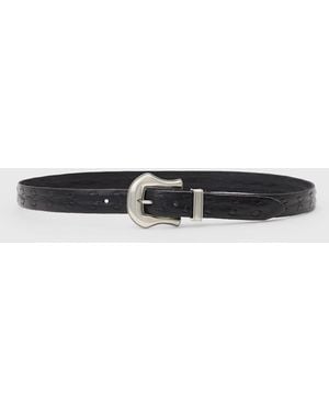 John Varvatos Eastwood Roper Belt - White