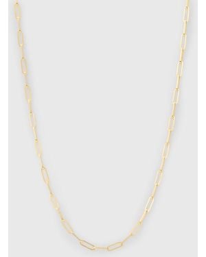 John Varvatos 18k Gold Link Necklace - White