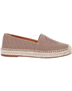 Chloé Pary Logo Embroidered Espadrilles, Brand Size 37 (Us - Brown