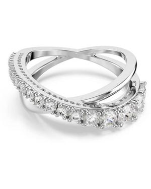 Swarovski Hyperbola Twist Wrap Ring - Metallic