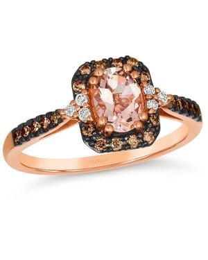 Le Vian Ladies Peach Morganite Rings Set - Metallic