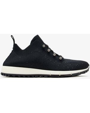 Jimmy Choo Veles Sequin Knit Trainer - Black