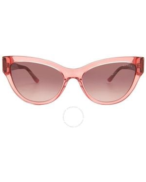 Guess Bordeaux Gradient Cat Eye Sunglasses Gu00112 72t 56 - Pink