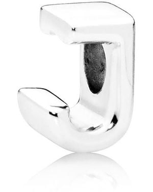 PANDORA Letter J Charm - White