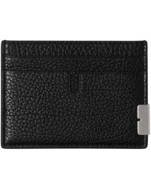 Burberry B-Cut Leather Cardholder - Black