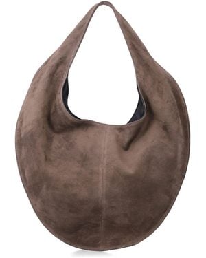 Maeden Market Mute Suede Tote - Brown