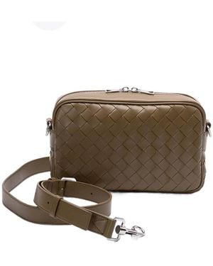 Bottega Veneta Small Intrecciato Leather Camera Bag - Multicolour