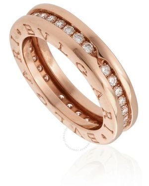 BVLGARI B.Zero1 18K 1-Band Diamond Pave Ring - Metallic