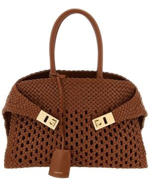 Ferragamo Hug Th S Handbag - Brown