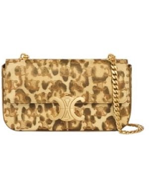 Celine All Over Print Chain Shoulder Bag - Metallic
