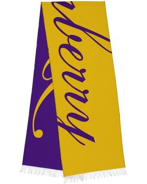 Burberry Logo Jacquard Football Scarf - Yellow