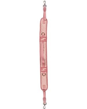 Fendi Logo Adjustable Nylon Strap - White