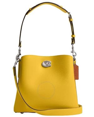 COACH Willow Bucket Leather Bag - Yellow