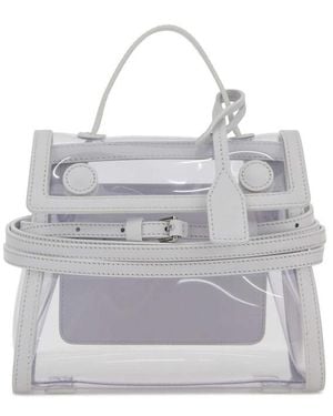 Moschino Transparent Pvc Handbag - Gray