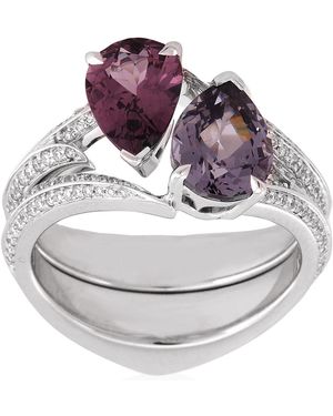 Stephen Webster Thorn Embrace Duo Band Rings - Metallic