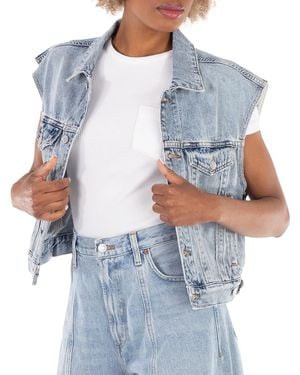 Agolde Ladies Immortal (Pale) Charli Vest - Blue