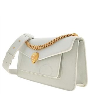 BVLGARI Serpenti East-West Maxi Chain Medium Shoulder Bag - White