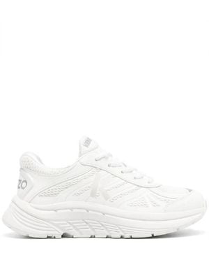 KENZO Low-Top Paneled Sneakers, Brand Size 39 (Us - White