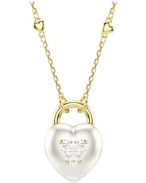 Swarovski Idyllia Heart Pendant Necklace - Metallic