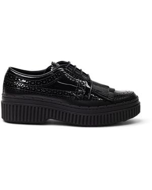 Tod's Tod's Fringed Flatform Brogues - Black